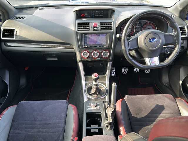 スバル ＷＲＸ ＳＴＩ STI 石川県 2014(平26)年 10.9万km WRブルーパール ４ＷＤ　/IC付ターボ /リア/サイドエアロ /バックカメラ　/ナビ（ＣＤ／ＤＶＤ／ＢＴ／フルセグＴＶ）　/オートライト　/横滑り防止装置　/ＥＴＣ　/ハーフレザーシート /プッシュスタート /スマートキー /ドラレコ/社外18インチアルミホイール