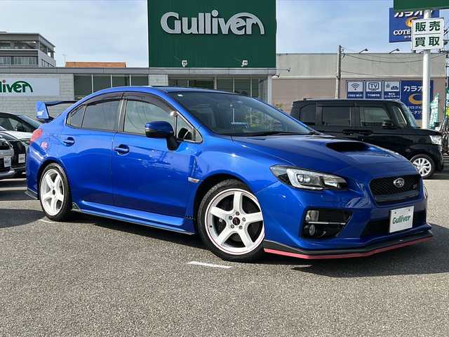 スバル ＷＲＸ ＳＴＩ STI 石川県 2014(平26)年 10.9万km WRブルーパール ４ＷＤ　/IC付ターボ /リア/サイドエアロ /バックカメラ　/ナビ（ＣＤ／ＤＶＤ／ＢＴ／フルセグＴＶ）　/オートライト　/横滑り防止装置　/ＥＴＣ　/ハーフレザーシート /プッシュスタート /スマートキー /ドラレコ/社外18インチアルミホイール