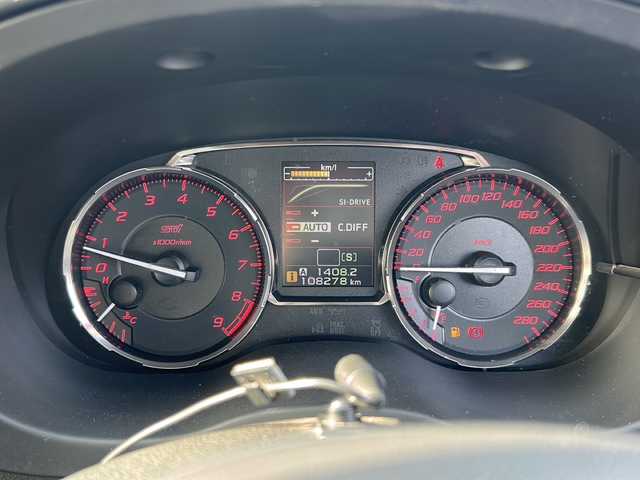 スバル ＷＲＸ ＳＴＩ STI 石川県 2014(平26)年 10.9万km WRブルーパール ４ＷＤ　/IC付ターボ /リア/サイドエアロ /バックカメラ　/ナビ（ＣＤ／ＤＶＤ／ＢＴ／フルセグＴＶ）　/オートライト　/横滑り防止装置　/ＥＴＣ　/ハーフレザーシート /プッシュスタート /スマートキー /ドラレコ/社外18インチアルミホイール