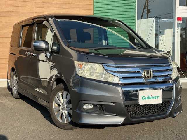 ホンダ ステップワゴン スパーダ Z HDDナビED 静岡県 2012(平24)年 11.9万km ポリッシュドメタルメタリック 純正HDDナビ/ワンセグ/バックカメラ/両側パワースライドドア/ETC/純正フロアマット/HID/オートライト