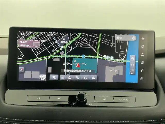 日産 エクストレイル X 岡山県 2023(令5)年 4.8万km ダークメタルグレー 純正12.3インチナビ/（フルセグTV/BT/Carplay)/アラウンドビューカメラ/プロパイロット/ETC２．０/パワーシート/シートメモリー/純正前後ドライブレコーダー/LEDヘッドライト/オートハイビーム/オートライト/360°セーフティーアシスト/ルーフレール/スペアキー