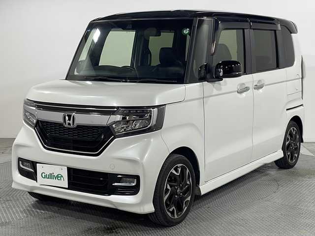 ホンダ Ｎ ＢＯＸ カスタム G L ターボ ホンダセンシング 広島県 2019(平31)年 4.7万km プラチナホワイトパール 純正８型ナビ　/両側パワースライドドア　/レーダークルーズコントロール　/バックカメラ　/フルセグ　/コーナーセンサー　/オートライト　/レーンキープアシスト　/衝突軽減ブレーキ　/LEDヘッドランプ　/フォグ　/ETC/純正１５インチアルミホイール(165/55/R15)/エアバック（運転席/助手席/サイド/カーテン）