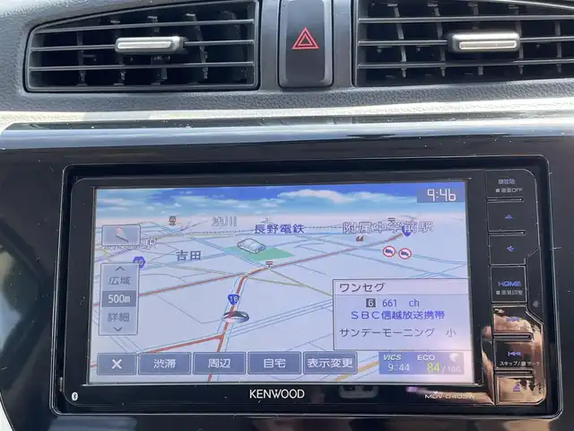 三菱 ｅＫワゴン M 長野県 2017(平29)年 9.8万km ホワイト 社外メモリナビ/・Bluetooth・DVD/アイドリングストップ/ビルトインETC/フラットシート/布シート/純正フロアマット/両側スライドドア/純正14インチAW/ハロゲンヘッドライト/Wエアバック/保証書/取扱説明書