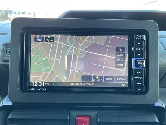 ダイハツ タント 富山県 2019(令1)年 6.2万km シャイニングホワイトパール 純正ナビ/型式：NMZK-W7OD/【DVD/SD/BT/フルセグTV】/CD再生機能確認できず/バックカメラ/両側パワースライドドア/LEDヘッドライト/スマートキー/ハーフレザーシート/シートヒーター（前席）/ドライブレコーダー/純正アルミホイール/電動格納ミラー/アイドリングストップ/ワンオーナー/ETC/プッシュスタート/VSC/純正フロアマット/ドアバイザー