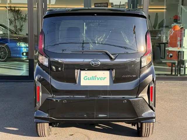 ダイハツ ムーヴ RS 栃木県 2025(令7)年 0.1千km ブラックマイカメタリック ダンディスポーツスタイル/アナザースタイルパッケージ/純正9インチスマホ連携ディスプレイオーディオ/スマートパノラマパーキング/AppleCarPray/AndroidAuto/Bluetooth/フルセグTV/運転席・助手席シートヒーター/両側パワースライドドア/スマートアシスト/レーンキープコントロール/アダクティブクルーズコントロール/前後コーナーセンサー/LEDヘッドライト/LEDフォグ/スマートキー×2