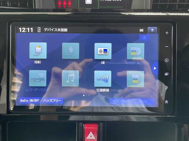 トヨタ ルーミー カスタムG－T 大阪府 2024(令6)年 0.8万km レーザーブルークリスタルシャイン ワンオーナー/純正ナビ/フルセグテレビ/AM/FM/SD/BT/USB/HDMI/CD/DVD/バックカメラ/アイドリングストップ/ウィンカーミラー/レーダークルーズコントロール/プッシュスタート/両側パワースライドドア/ビルトインETC2.0/ドライブレコーダー/シートヒーター/純正フロアマット/純正AW/コーナーセンサー/ウォークスルー/フルフラットシート/保証書/取扱説明書
