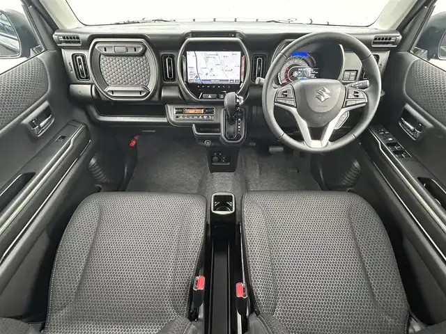 スズキ ハスラー タフワイルド 大阪府 2024(令6)年 0.1千km ブルーイッシュブラックパール3 メーカー純正メモリーナビ /　（AppleCarPlay/AndroidAuto/CD/DVD/Bluetooth/USB）/全方位モニター /前後ドライブレコーダー /シートヒーター /LEDヘッドライト /クルーズコントロール /純正15インチアルミホイール /ETC/フロアマットなし