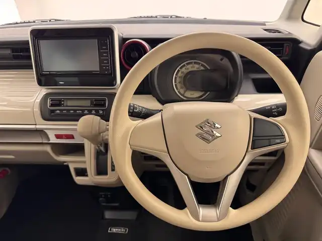 スズキ スペーシア HYBRID X 兵庫県 2022(令4)年 2.8万km オフブルーメタリック/ホワイト2トーン 社外メモリナビ（CN-HE01WD）/（フルセグ/CD/DVD/SD/Bluetooth）/バックカメラ/社外ETC/前後ドラレコ/両側パワースライドドア/シートヒーター/社外14インチアルミホイール/クリアナンスソナー/アイドリングストップ/LKA/PCS/ヘッドライトレベライザー/サーキュレーター/スペアキー