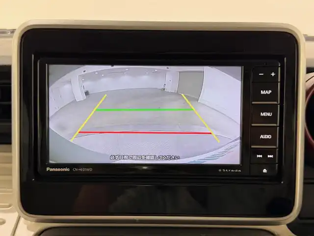 スズキ スペーシア HYBRID X 兵庫県 2022(令4)年 2.8万km オフブルーメタリック/ホワイト2トーン 社外メモリナビ（CN-HE01WD）/（フルセグ/CD/DVD/SD/Bluetooth）/バックカメラ/社外ETC/前後ドラレコ/両側パワースライドドア/シートヒーター/社外14インチアルミホイール/クリアナンスソナー/アイドリングストップ/LKA/PCS/ヘッドライトレベライザー/サーキュレーター/スペアキー