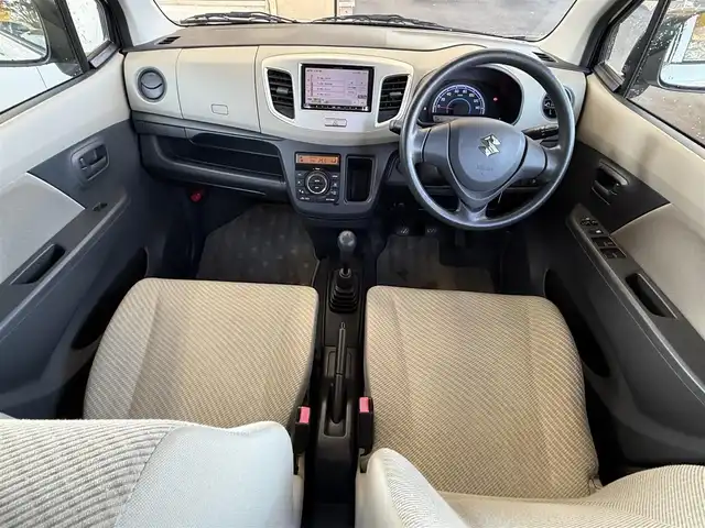 スズキ ワゴンＲ FX 神奈川県 2013(平25)年 3.6万km パール 4WD/マニュアル/メモリナビ(TV無し）/フォグランプ/シートヒーター