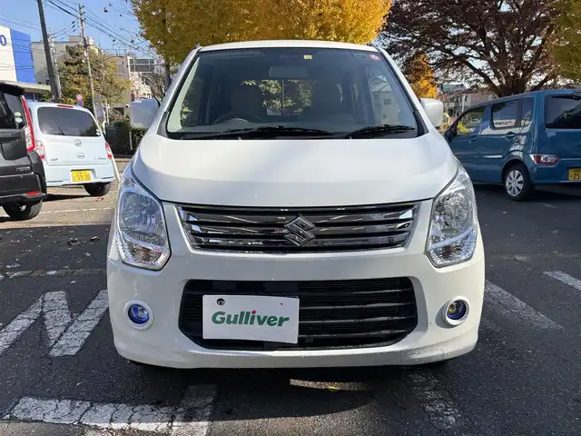 スズキ ワゴンＲ FX 神奈川県 2013(平25)年 3.6万km パール 4WD/マニュアル/メモリナビ(TV無し）/フォグランプ/シートヒーター