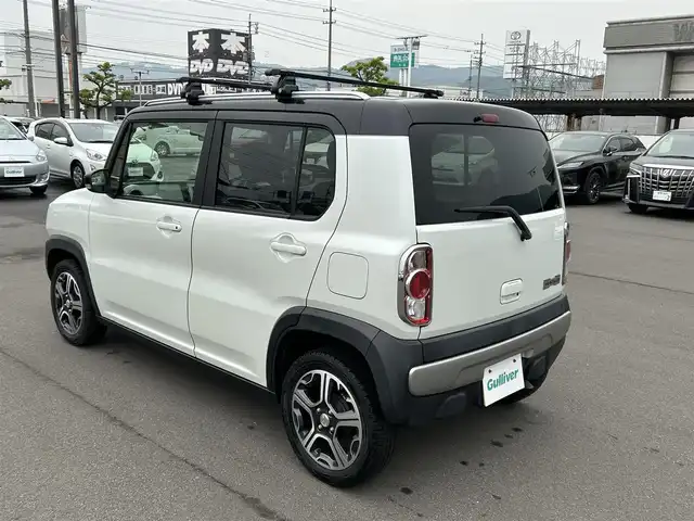 スズキ ハスラー X ターボ 岡山県 2014(平26)年 7.2万km パールホワイト/ブラック2トーンルーフ 4WD/登録時走行距離71120km/エクリプスナビ AVN-Z03i/(AM/FM/CD/DVD/TV/BT)/レーダーブレーキサポート/・衝突被害軽減ブレーキ/・誤発進抑制機能/アイドリングストップ/ルーフレール/キャリアー/HIDオートライト/ダウンヒルアシスト/シートヒーター/社外16インチAW付サマータイヤ車載/フォグランプ/ベンチシート/フルフラットシート/純正フロアマット/スマートキー×2/プッシュスタート/ETC