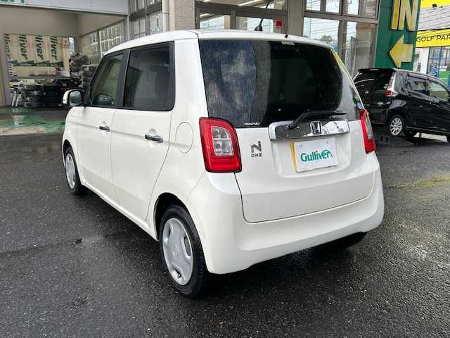 ホンダ Ｎ ＯＮＥ G Lパッケージ 宮城県 2013(平25)年 7.7万km プレミアムホワイトパール 社外メモリーナビ/DVD/CD/FM/AM/ワンセグテレビ/USB接続/純正フロアマットドライブ/横滑り防止/ETC/電動格納ミラー/アイドリングストップ/オートライト/プッシュスタート/バックカメラ/取扱説明書/スペアキー/社外AW付スタッドレス積載/（155/65R14）