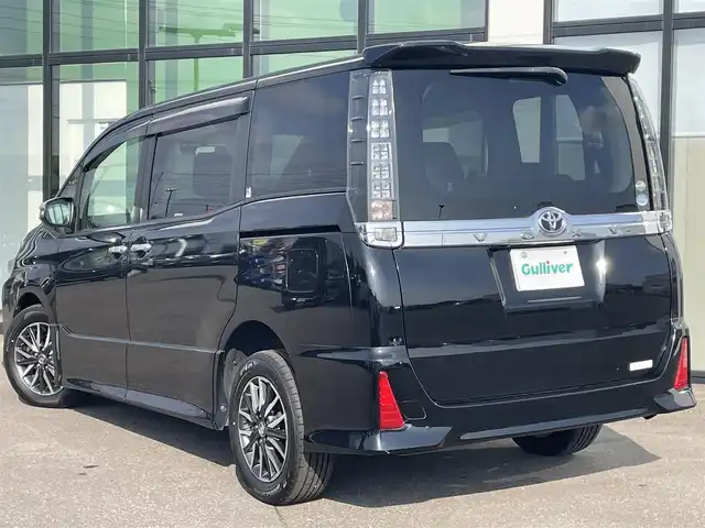 トヨタ ヴォクシー ZS 煌 道南・函館 2015(平27)年 5.4万km ブラック /純正ディーラOP９インチSDナビ//フルセグTV//純正フリップダウンモニター//社外ドライブレコーダー　前後//バックカメラ//ワンオーナー//両側パワースライドドア//アイドリングストップ//横滑り防止//LEDヘッドライト//フォグランプ//スペアキー//取扱説明書//保証書