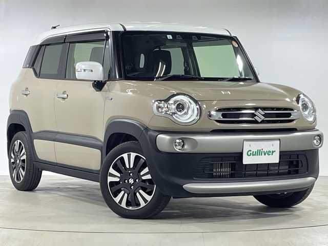 スズキ クロスビー HYBRID MZ 神奈川県 2023(令5)年 1万km キャラバンアイボリーパールメタリック/ホワイト 2トーンルーフ 純正9型ナビ【CN-RZ875】/AM　FM　フルセグ　USB　SD　MSV　Bluetooth/バックカメラ/セーフティサポート/アダプティブクルーズコントロール/ETC/革巻きステアリング/パドルシフト/ステアリングリモコン/充電用USBポート×2/シートバックテーブル/ISOFIX対応/スマートキー/純正フロアマット/LEDヘッドライト/フォグランプ/純正16インチアルミ/前後コーナーセンサー/デュアルカメラブレーキサポート/車線維持支援機能/車線逸脱警報機能/ふらつき警報機能/誤発進抑制機能（前方/後方）/先行車発進お知らせ機能/ハイビームアシスト/後退時ブレーキサポート/リアパーキングセンサー