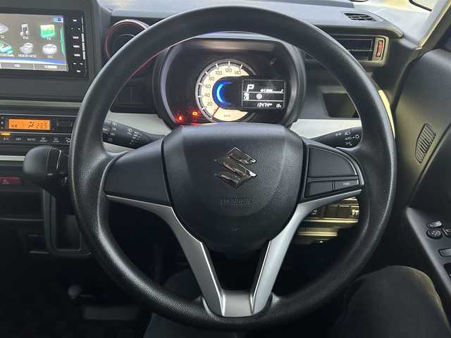 スズキ スペーシア HYBRID G 千葉県 2021(令3)年 1.4万km シルキーシルバーメタリック スズキセーフティサポート/・衝突被害軽減システム/・軽量衝撃吸収ボディー/・誤発進抑制機能/・ふらつき警報機能/・車線逸脱警報機能/・後方誤発進抑制機能/・リヤパーキングセンサー/純正SDナビ/・ラジオ/CD/DVD/BT/フルセグTV/ETC/ドライブレコーダー前方/横滑り防止装置/アイドリングストップ/プッシュスタート/スマートキー/取扱説明書/保証書/スペアキー