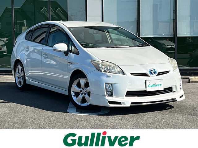 トヨタ プリウス G ツーリングセレクション 岐阜県 2009(平21)年 6.2万km パール 社外SD7インチナビ/プッシュスタート/取説/ヘッドライトウオッシャー/スマートキー/クルーズコントロール/ETC/バックモニター/フルセグ/純正フロアマット/純正アルミ/オートライト/フォグ/キセノンヘッドライト/ドアバイザー