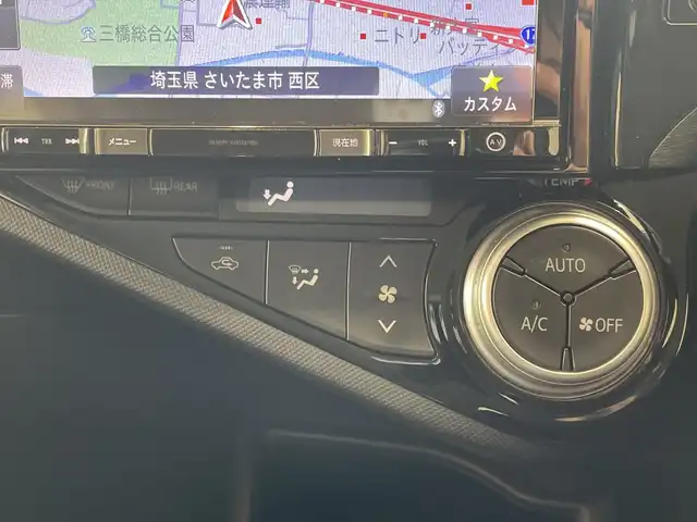 トヨタ アクア S スタイルブラック 埼玉県 2016(平28)年 5.6万km ダークブルーマイカ トヨタセーフティーセンス　/8インチメモリナビ/　　CD/DVD/BT/フルセグ/バックカメラ　/LEDオートライト　/純正15インチアルミホイール　/ETC