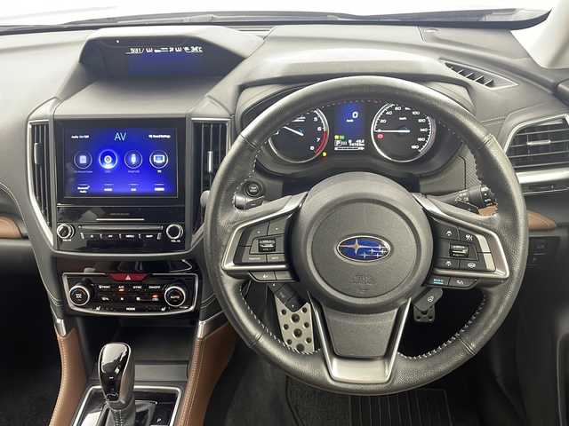 スバル フォレスター ハイブリッド アドバンス 栃木県 2019(平31)年 7.5万km クリスタルブラックシリカ 純正８型ナビ　/・フルセグ/ＢＴ/ＳＤ/ＵＳＢ/アイサイトＶｅｒ３/・衝突軽減ブレーキ/・レーンキープアシスト/・レーダークルーズコントロール　/デジタルインナーミラー/禁煙車　/茶革シート/バックカメラ　/シートヒーター　/ハンドルヒーター　/電動リアゲート/ETC2.0/プッシュスタート/スマートキー