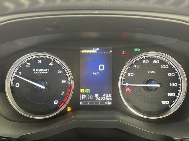スバル フォレスター ハイブリッド アドバンス 栃木県 2019(平31)年 7.5万km クリスタルブラックシリカ 純正８型ナビ　/・フルセグ/ＢＴ/ＳＤ/ＵＳＢ/アイサイトＶｅｒ３/・衝突軽減ブレーキ/・レーンキープアシスト/・レーダークルーズコントロール　/デジタルインナーミラー/禁煙車　/茶革シート/バックカメラ　/シートヒーター　/ハンドルヒーター　/電動リアゲート/ETC2.0/プッシュスタート/スマートキー