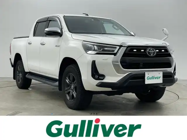 トヨタ ハイラックス Z 岡山県 2021(令3)年 5.1万km スーパーホワイトⅡ 純正ナビ　(NSZT-Y68T)/【CD/DVD/BT/SD/フルセグ】/4WD/ターボ/ＬＥＤヘッドライト　/ＥＴＣ　/バックカメラ　/クルーズコントロール　/ドライブレコーダー　前後/コーナーセンサー　前後/オートハイビーム　/ダウンヒルアシスト　/アイドリングストップ　/スペアキー×1/禁煙車/純正フロアマット/LEDフォグライト/センターデフロック/レーンアシスト
