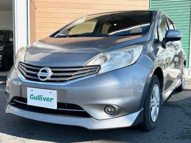 日産 ノート X DIG－S 静岡県 2013(平25)年 7.5万km ダークメタルグレー 純正メモリナビ/AM/FM/CD/DVD/BT/フルセグ/スマートキー/プッシュスタート/純正フロアマット/ETC