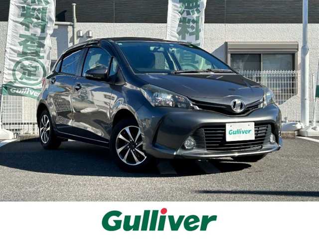 トヨタ ヴィッツ F 三重県 2015(平27)年 14万km グレーメタリック 登録時139836km/・純正ナビ/(AM/FM/ワンセグTV/Bluetooth)/バックカメラ/ドライブレコーダー/ETC/純正フロアマット/モデリスタアルミホイール/禁煙車/電格ミラー
