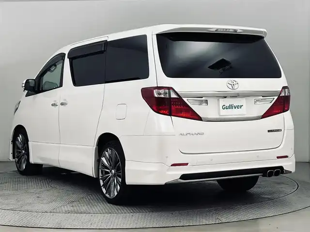 トヨタ アルファード 240S タイプゴールドⅡ 道央・札幌 2014(平26)年 9.7万km ホワイトパールクリスタルシャイン ・モデリスタエアロ(フロント＆サイド＆リア)/・純正メーカーオプションナビ/・フルセグTV/・CD／DVD／BT/・バックカメラ/・ビルトインETC/・社外エンジンスターター/・室内灯LED/・HIDヘッドライト/・電動リアゲート/・オットマン/・フロントフォグライト/・ウィンカーミラー/・前後コーナーセンサー/・横滑り防止装置/・純正フロアマット/・純正サイドバイザー/・スペアキー/・新車保証書/・取扱説明書