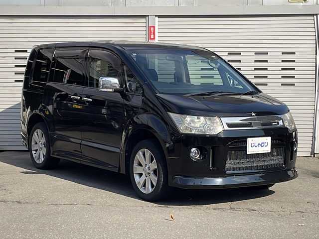 三菱 デリカＤ：５ ROADEST G Power P 道央・札幌 2012(平24)年 9.6万km 黒 (株)IDOMが運営する【じしゃロン札幌豊平店】の自社ローン対象車両になります。こちらは現金ご利用時の価格です。/自社ローンご希望の方は別途その旨お申付け下さい。/・ALPINE Vie-x088V 8インチ WVGA /  HDDナビ/・バックカメラ/・ETC/・フルセグTV/・リアフリップダウンモニター/・左右パワースライドドア/・クルコン/・パトルシフト/・スペアキーあり
