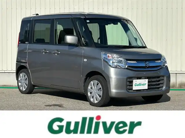 スズキ スペーシア G リミテッド 富山県 2017(平29)年 3.9万km スチールシルバーM 純正SDナビ/（AM/FM/CD/DVD/USB/ipod)/Bluetooth/フルセグTV/カメラ(全方位、バック)/衝突軽減システム/レーンキープアシスト/横滑り防止装置/盗難防止装置/片側パワースライドドア/シートヒーター　運転席/ビルトインETC/ハロゲンライト/アイドリングストップ/スマートキー×2/取扱説明書/保証書