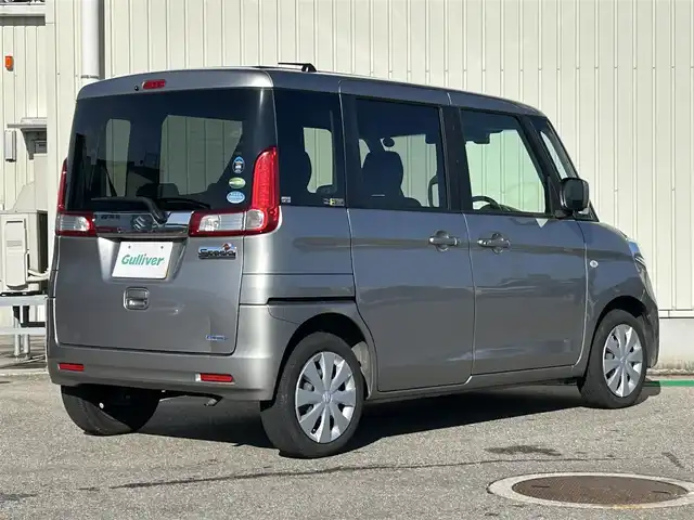 スズキ スペーシア G リミテッド 富山県 2017(平29)年 3.9万km スチールシルバーM 純正SDナビ/（AM/FM/CD/DVD/USB/ipod)/Bluetooth/フルセグTV/カメラ(全方位、バック)/衝突軽減システム/レーンキープアシスト/横滑り防止装置/盗難防止装置/片側パワースライドドア/シートヒーター　運転席/ビルトインETC/ハロゲンライト/アイドリングストップ/スマートキー×2/取扱説明書/保証書