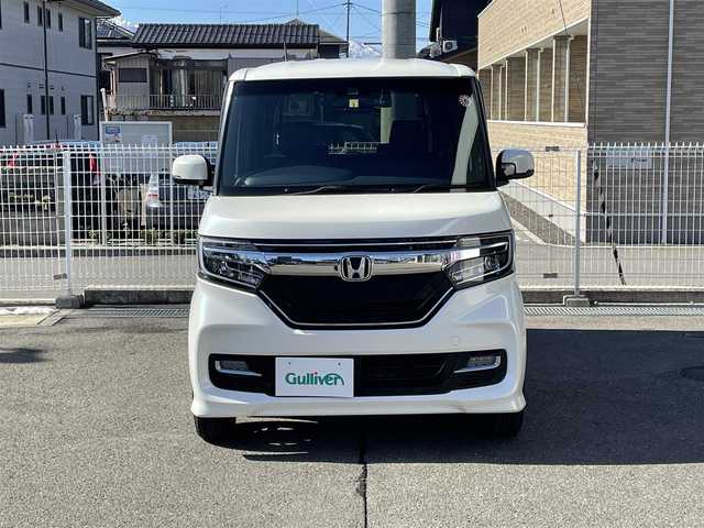 ホンダ Ｎ ＢＯＸ カスタム G L ターボ ホンダセンシング 静岡県 2018(平30)年 13.7万km プレミアムホワイトパールⅡ ワンオーナー/4WDターボ/純正メモリーナビ/CD/DVD/SD/USB/BT/フルセグTV/AppleCarPlay/純正ドライブレコーダー/両側パワースライドドア/ハーフレザー調シート/レーダークルーズコントロール/パドルシフト/ステアリングリモコン/バックカメラ/シートヒーター/プッシュスタート/ビルトインETC/オートライト/LEDヘッドライト/フォグライト