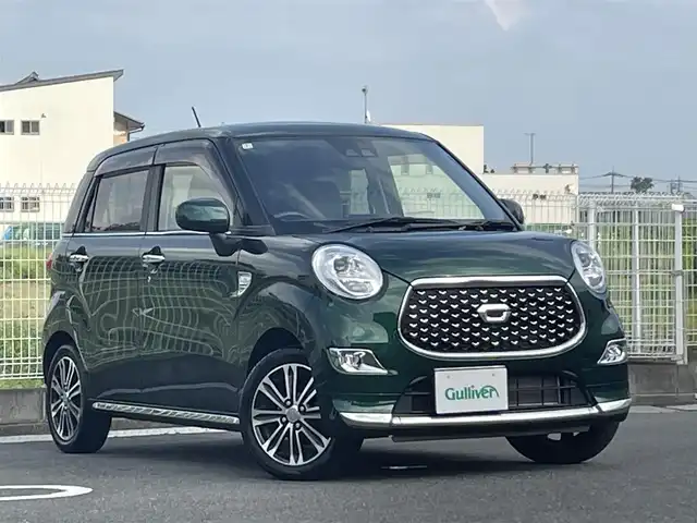 ダイハツ キャスト スタイル G SAⅢ 群馬県 2018(平30)年 2.6万km ダークエメラルドマイカ ワンオーナー/スマートアシスト/純正CDデッキ　CC-W67D/　(CD AM FM AUX）/LEDヘッドライト/オートライト/オートマチックハイビーム/アイドリングストップ/革巻きステアリング/電動格納ミラー/横滑り防止/純正フロアマット/純正ドアバイザー/取扱説明書/保証書/スペアキー