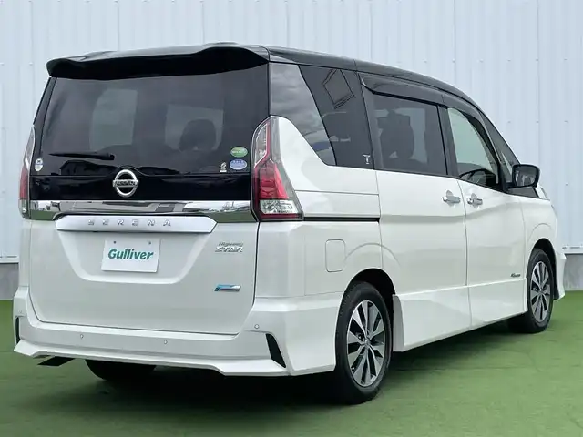 日産 セレナ ハイウェイスター プロパイロットED 香川県 2016(平28)年 5.3万km ブリリアントホワイトパール 2トーン 登録時走行距離：52658km/純正９インチナビ/純正フリップダウンモニター　/フルセグＴＶ　/ＥＴＣ　/アラウンドビューモニター　/プロパイロット　/両ハンズフリー/両側オートパワーススライド/デジタルインナーミラー　/純正ＡＷ　/ＬＥＤヘッドライト　/フォグライト/wサイドエアバック/横滑り防止
