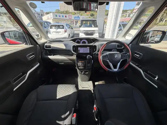 スズキ ソリオ バンディット HV MV Dカメラ ブレーキS 兵庫県 2015(平27)年 9万km ファーベントレッド/スーパーブラックパール (株)IDOMが運営する【じしゃロン神戸名谷店】の自社ローン専用車両になりますこちらは現金またはオートローンご利用時の価格です。自社ローンご希望の方は別途その旨お申付け下さい。/社外７型ナビ/バックカメラ/片側パワースライドドア/クルーズコントロール/LEDオートライト/シートヒーター/社外１６インチアルミホイール/・純正１６インチアルミホイール積み込み/アイドリングストップ/横滑り防止装置/衝突被害軽減ブレーキ/スペアキー１本