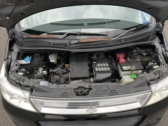 スズキ ワゴンＲ スティングレー T 青森県 2009(平21)年 9.4万km スパークブラックパール ４WD/MDチェンジャー/（FM／AM／CD〉/ステアリングスイッチ/パドルシフト/シートヒーター（運転席）/ドアバイザー/電動格納自動ミラー/フォグライト/社外スタッドレスタイヤ/保証書/取り扱い説明書