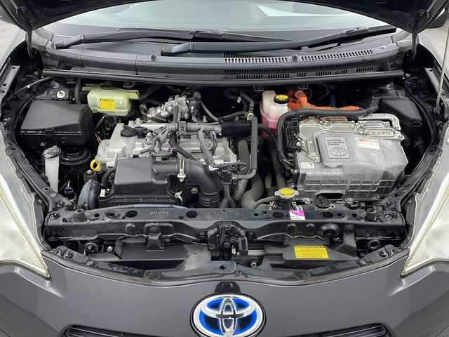 トヨタ アクア S 栃木県 2012(平24)年 10.7万km ブラックマイカ 禁煙車/純正ナビ/（BT/ワンセグ/AM/FM)/ETC/ステアリングスイッチ/オートライト/電動格納ミラー/純正フロアマット/プッシュスタート/スマートキー