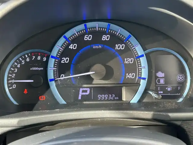 スズキ ワゴンＲ スティングレー X 佐賀県 2015(平27)年 10万km ブルーイッシュブラックパール3 衝突被害軽減システム/社外ナビ/・フルセグTV/BT/CD/DVD/純正14インチAW/運転席シートヒーター/HIDヘッドライト/オートライト/フォグランプ/プッシュスタート/スペアキー×１/保証書/取扱説明書