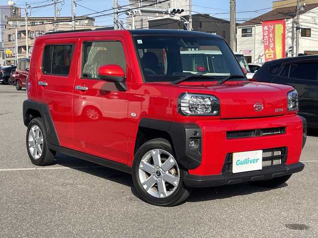 ダイハツ タフト G 石川県 2021(令3)年 2.1万km コンパーノレッド 社外メモリーナビ　フルセグＴＶ　バックカメラ　ＬＥＤヘッドライト　ＥＴＣ　スマートキー　シートヒーター　コーナーセンサー　スマートキー　Ｐスタート　スカイルーフ