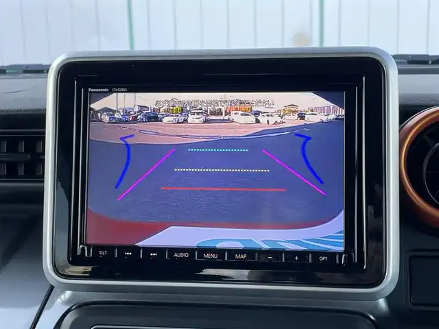 スズキ スペーシア ギア HYBRID XZターボ 山梨県 2021(令3)年 1.6万km フェニックスレッドパール/ガンメタリック2トーンルーフ セーフティサポート　/スリムサーキュレーター　/純正ナビ　/フルセグTV　/バックカメラ　　/前後ドラレコ　/ビルトインETC　/シートヒーター　/両側パワースライドドア/コーナーセンサー　/オートライト/オートハイビーム/LED