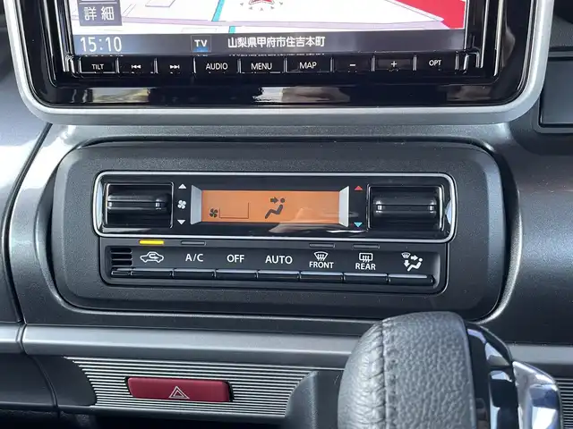 スズキ スペーシア ギア HYBRID XZターボ 山梨県 2021(令3)年 1.6万km フェニックスレッドパール/ガンメタリック2トーンルーフ セーフティサポート　/スリムサーキュレーター　/純正ナビ　/フルセグTV　/バックカメラ　　/前後ドラレコ　/ビルトインETC　/シートヒーター　/両側パワースライドドア/コーナーセンサー　/オートライト/オートハイビーム/LED