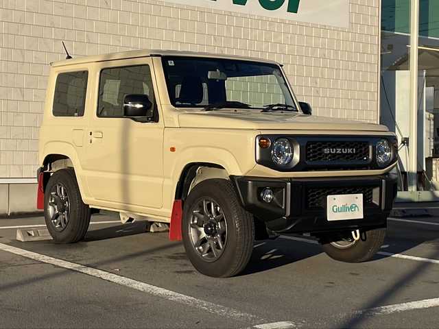 スズキ ジムニー XC 静岡県 2020(令2)年 1.1万km シフォンアイボリーM /社外ナビ/地デジTV//社外CD/DVD/Bluetooth//バックカメラ//レーダーセーフティサポート//レーンキープアシスト//純正16インチAW//クルーズコントロール//LEDヘッドライト//ETC//スマートキー//スペアキー