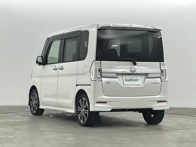 ダイハツ タント カスタム RS SA 福島県 2014(平26)年 5.6万km パールホワイトⅢ スマートアシスト/・衝突警報機能/衝突回避支援ブレーキ機能/・誤発進抑制制御機能（前方・後方）/・車線逸脱警報機能/・オートハイビーム/・先行車発進お知らせ機能/純正８インチナビ/・型番：NSZN-W64DB/・フルセグ/CD/DVD/SD/USB/BT/FM/AM/・バックカメラ/・ＥＴＣ/両側パワースライドドア/・後席サンシェード/革巻きステアリング/・ステアリングスイッチ/ＬＥＤヘッドライト/・フォグランプ/・オートライト/プッシュスタート/・スマートキー/電動格納ミラー/・ウィンカーミラー/純正フロアマット/純正ドアバイザー