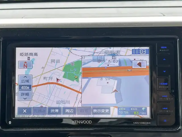 三菱 ｅＫスペース カスタムG e－アシスト 兵庫県 2016(平28)年 0.9万km クールシルバーメタリック 社外メモリナビ/フルセグテレビ/バックカメラ/ドアバイザー/純正フロアマット/電格ミラー/片側パワースライドドア/ETC/ウィンカーミラー