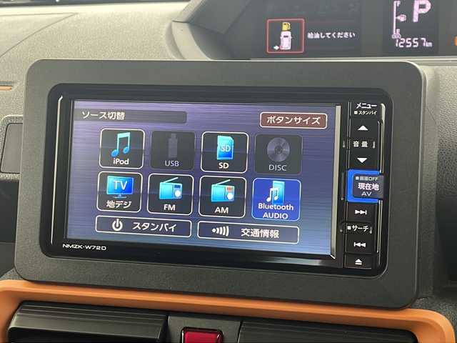 ダイハツ タント ファンクロス 愛知県 2022(令4)年 1.3万km レイクブルーメタリック 純正ナビ/・Bluetooth/・CD/DVD/・フルセグテレビ/・SD音楽録音/バックカメラ/シートヒーター/両側パワースライドドア/衝突軽減ブレーキ/レーンキープアシスト/オートマチックハイビーム/前後コーナーセンサー/前後ドライブレコーダー/LEDヘッドライト