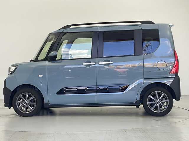 ダイハツ タント ファンクロス 愛知県 2022(令4)年 1.3万km レイクブルーメタリック 純正ナビ/・Bluetooth/・CD/DVD/・フルセグテレビ/・SD音楽録音/バックカメラ/シートヒーター/両側パワースライドドア/衝突軽減ブレーキ/レーンキープアシスト/オートマチックハイビーム/前後コーナーセンサー/前後ドライブレコーダー/LEDヘッドライト