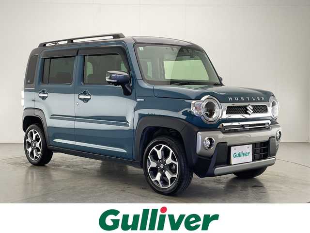 スズキ ハスラー Jスタイル ターボ 宮崎県 2021(令3)年 7万km デニムブルー ガンメタリック 2トーン ワンオーナー/SUZUKI Safety Support/純正9インチナビ/フルセグTV/CD/DVD/Bluetooth/全方位カメラ/シートヒーター/LEDヘッドライト/パドルシフト/アイドリングストップ/前後ドライブレコーダー/ETC/純正15インチAW/保証書/取扱説明書/ナビ取扱説明書