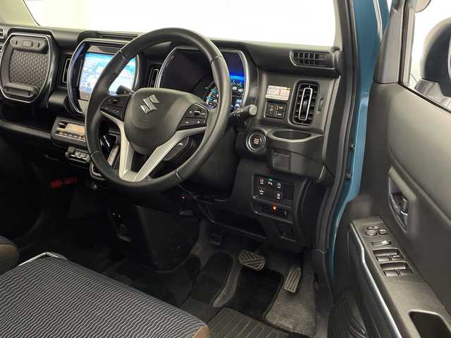 スズキ ハスラー Jスタイル ターボ 宮崎県 2021(令3)年 7万km デニムブルー ガンメタリック 2トーン ワンオーナー/SUZUKI Safety Support/純正9インチナビ/フルセグTV/CD/DVD/Bluetooth/全方位カメラ/シートヒーター/LEDヘッドライト/パドルシフト/アイドリングストップ/前後ドライブレコーダー/ETC/純正15インチAW/保証書/取扱説明書/ナビ取扱説明書