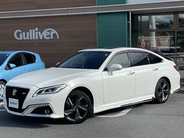 トヨタ クラウン ハイブリッド RS Four リミテッド 長野県 2020(令2)年 10.8万km ホワイトパールクリスタルシャイン 4WD/純正ナビ/・Bluetooth/TV/CD/DVD/全方位バックカメラ/純正ETC/サンルーフ/社外ドライブレコーダ前後/純フロアマット/前席パワーシート/ハーフレザーシート/前席シートヒーター/純正18インチAW/LEDオートライト/オートマチックハイビーム/BSM/ステアリングヒーター/デジタルインナーミラー正/ヘッドアップディスプレイ/社外マフラー/GPSレーダー/クルーズコントロール追走あり/スペアキー1本/スマートキー/取り扱い説明書/保証書