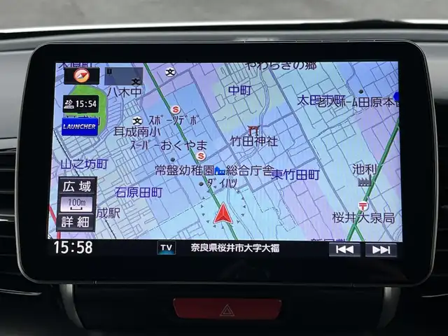 ホンダ Ｎ ＢＯＸ カスタム G ターボ Lパッケージ 奈良県 2016(平28)年 6.4万km プレミアムホワイトパールⅡ Panasonic9インチナビ（CN-F1D）/（フルセグ/BT/CD/DVD)/レーダークルーズコントロール/バックカメラ/パドルシフト/両側パワースライドドア/ハーフレザーシート/電動格納ミラー/オートライト/ETC/純正15インチAW/スペアキーX1